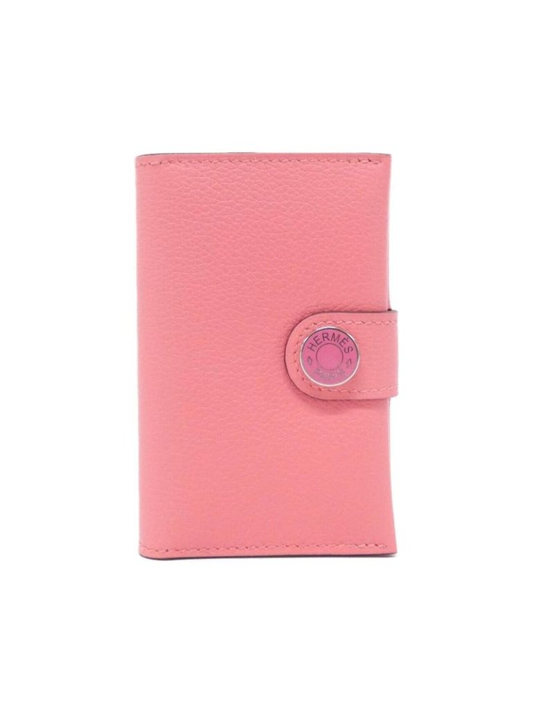 Hermes Card Case Card Holders Pink